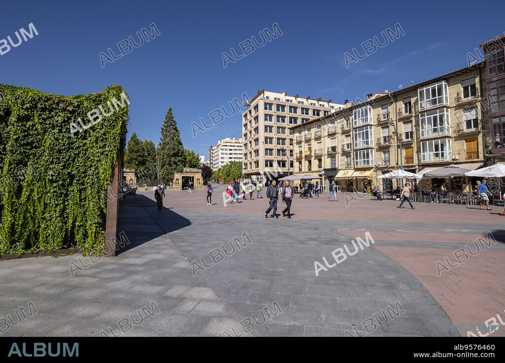 plaza Mariano Granados y Paseo del Espolon, Soria, Comunidad Autónoma de Castilla, Spain, Europe.
