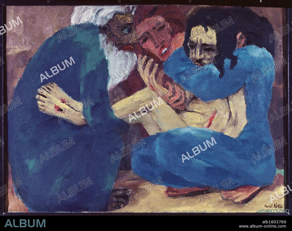 The Entombment of Christ by Emil Nolde, 1867-1956.