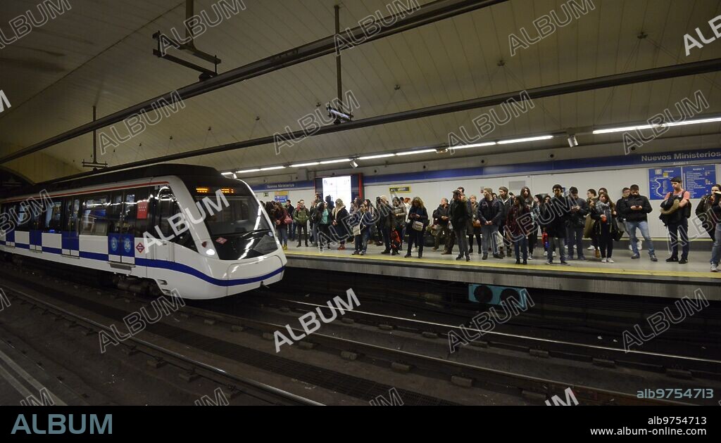 Madrid, 02/24/2017. Metro Strike. In the image, the Nuevos Ministerios station. Photo: Maya Balanya ARCHDC.