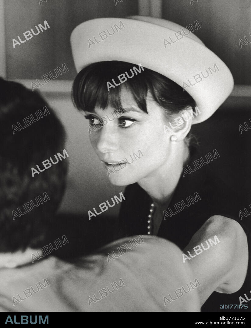 Portrait of Audrey Hepburn. Portrait of the British actress Audrey Hepburn. Paris, July 1962.