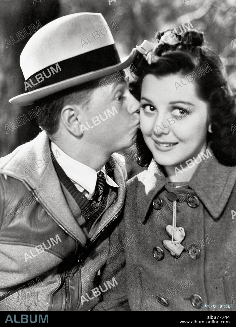 ANN RUTHERFORD and MICKEY ROONEY in LOVE FINDS ANDY HARDY, 1938, directed by GEORGE B. SEITZ. Copyright M.G.M.