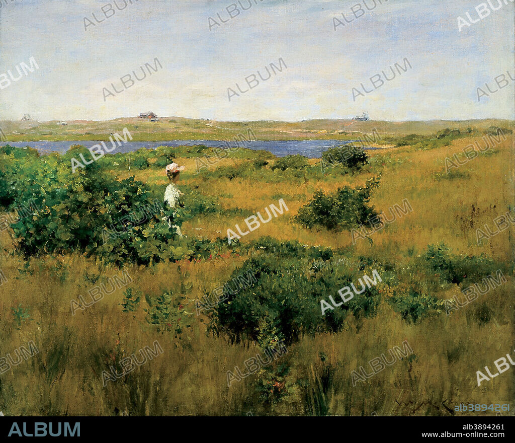 WILLIAM MERRITT CHASE. Summer at Shinnecock Hills. Date/Period: 1891. Painting. Oil on canvas. Width: 82.6 cm. Height: 67.3 cm.