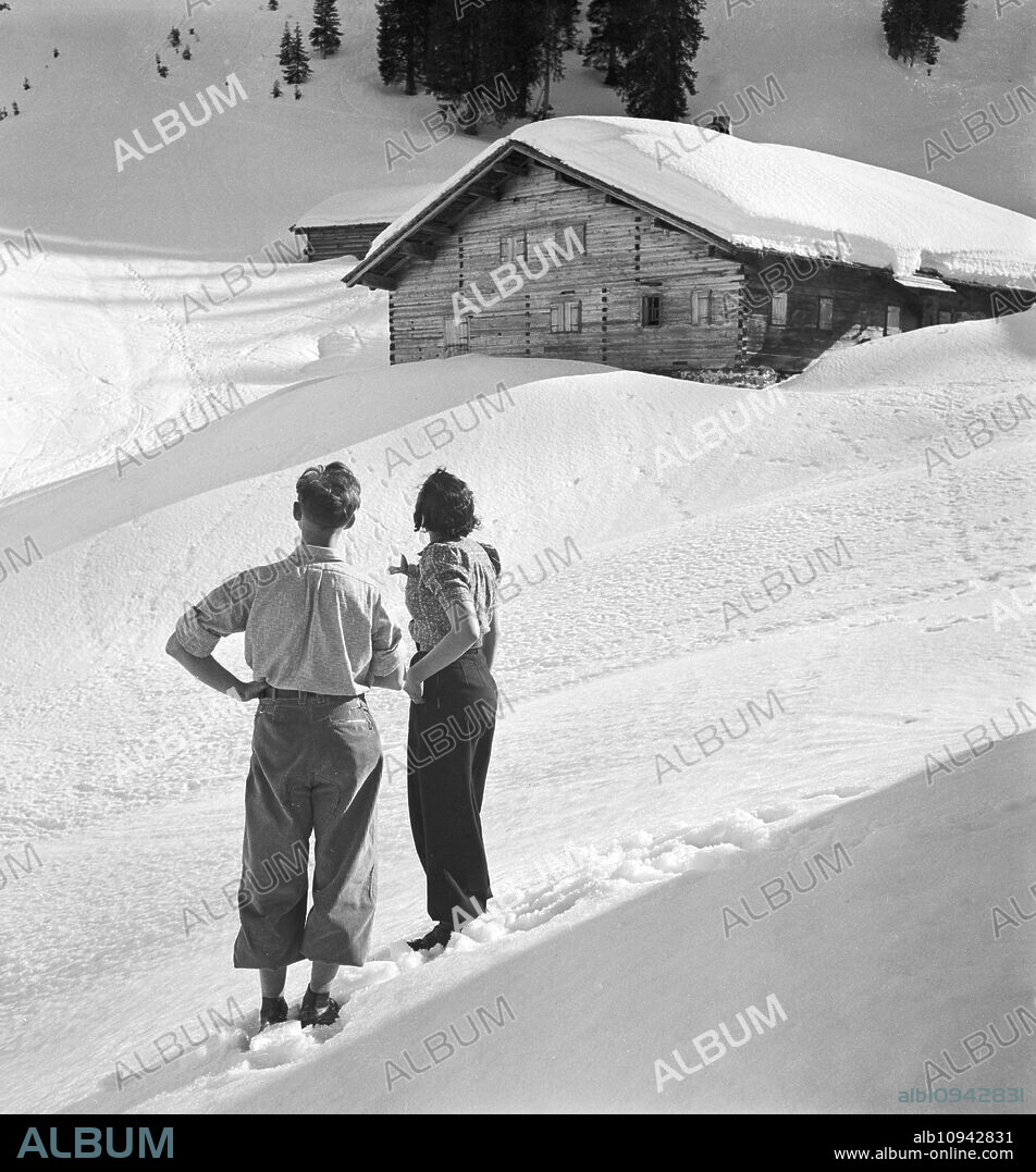 A trip to a Ski region in Bavaria, Germany 1930s.