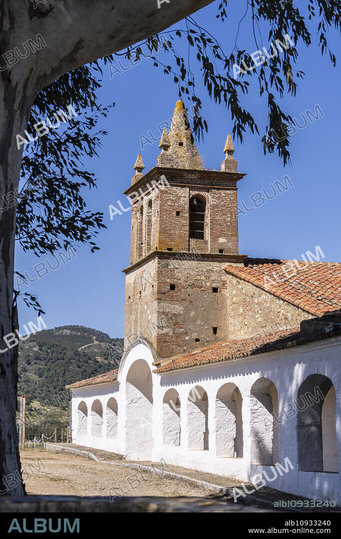 hermitage of San Mamés, - San Pedro de la Zarza - 13th century, Arucci Turobriga, Aroche,Huelva, Andalusia, Spain.