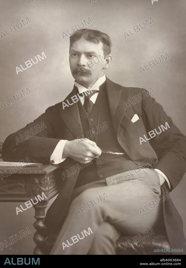 Jerome K. Jerome. Men and Women of the Day. A picture gallery of con. London, 1888-94. Jerome K(Lapka) Jerome (1859-1927). English writer, novelist and playwright. Portrait.  Image taken from Men and Women of the Day. A picture gallery of contemporary portraiture. Jan. 1888-July 1894.  Originally published/produced in London, 1888-94. . Source: 10804.i.3, 22. Language: English.