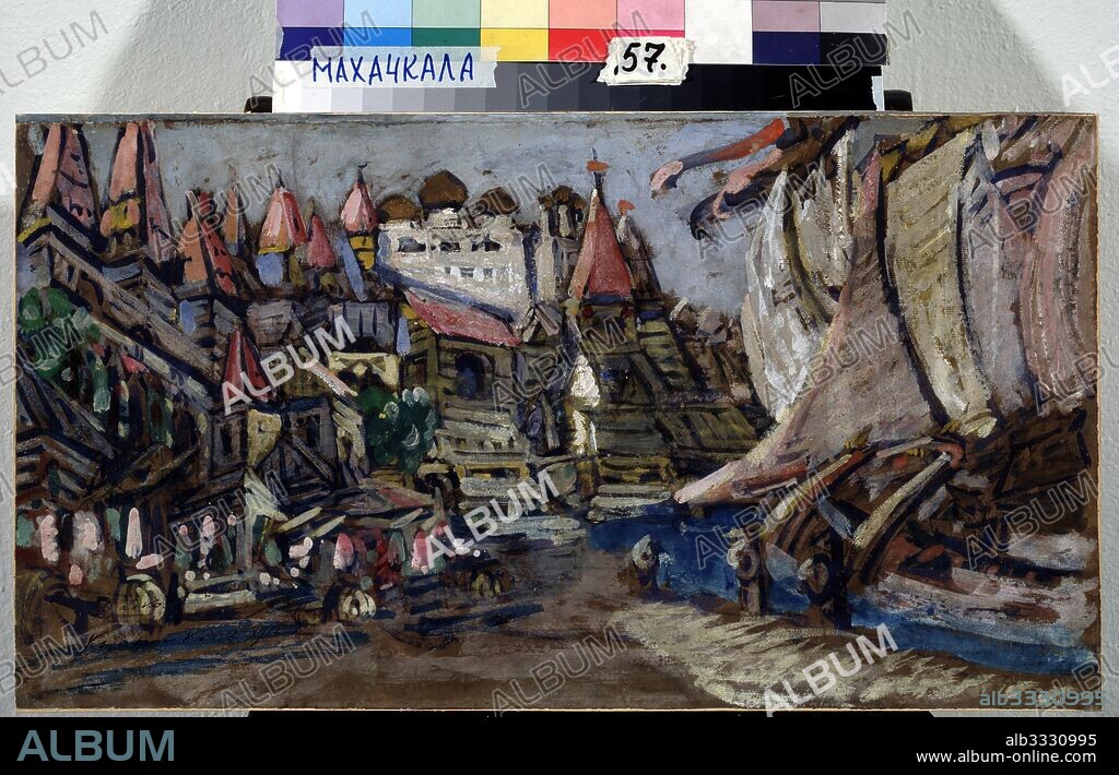 KONSTANTIN ALEXEYEVICH KOROVIN. Stage design for the opera Sadko by N. Rimsky-Korsakov.