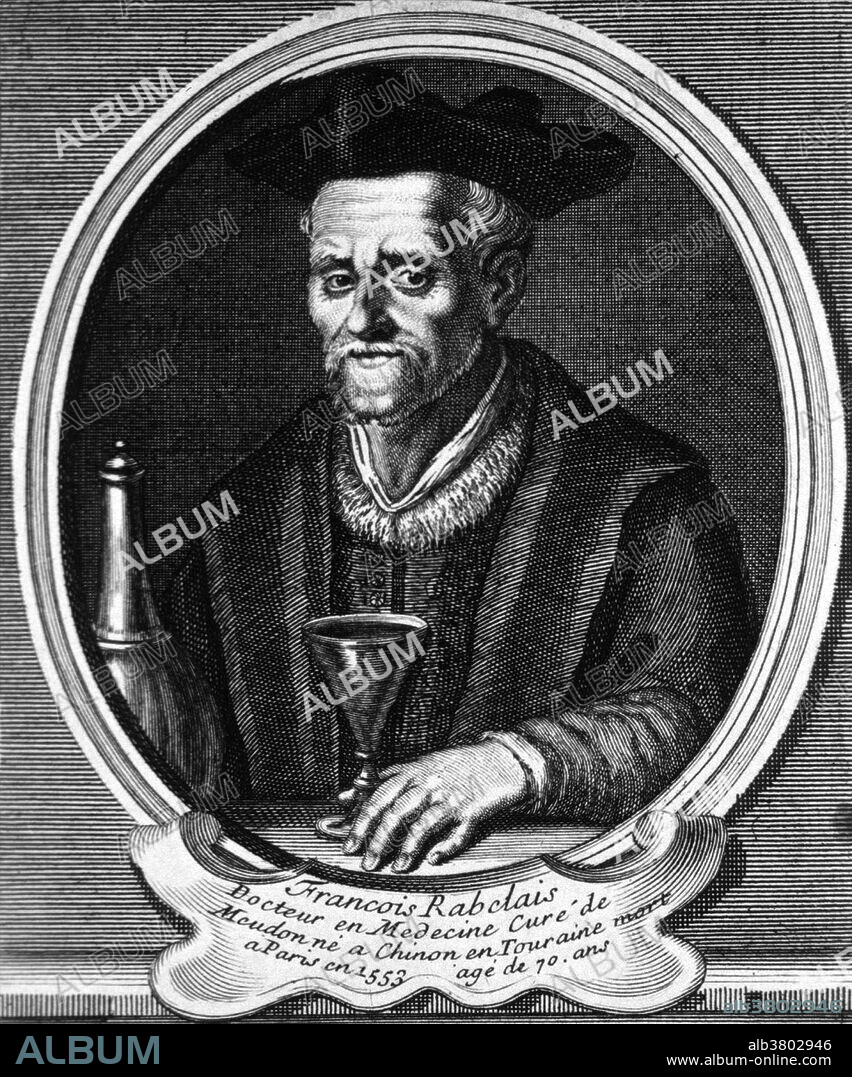 Francois Rabelais (between 1483 and 1494 - April 9, 1553) was a French Renaissance author, doctor, humanist, Greek scholar and monk. He became a novice of the Franciscan order and studied Greek and Latin as well as science, philology, and law, becoming known and respected by the humanists of his era. Harassed due to the directions of his studies he gained permission to leave the Franciscans and to enter the Benedictine order, where he was more warmly received. Later he left the monastery to study medicine at the University of Poitiers and at the University of Montpellier. Historically he is regarded as an author of fantasy, satire, and the grotesque. His use of his native tongue was original, lively, and creative. He introduced dozens of Greek, Latin, and Italian loan-words and Greek and Latin compound words and idioms into French. His works are filled with sexual double-entendre, dirty jokes and bawdy songs that can still surprise and shock modern readers. Different accounts survive of his death and of his last words. According to some, he wrote a famous one sentence will: "I have nothing, I owe a great deal, and the rest I leave to the poor", and his last words were "I go to seek a Great Perhaps.".