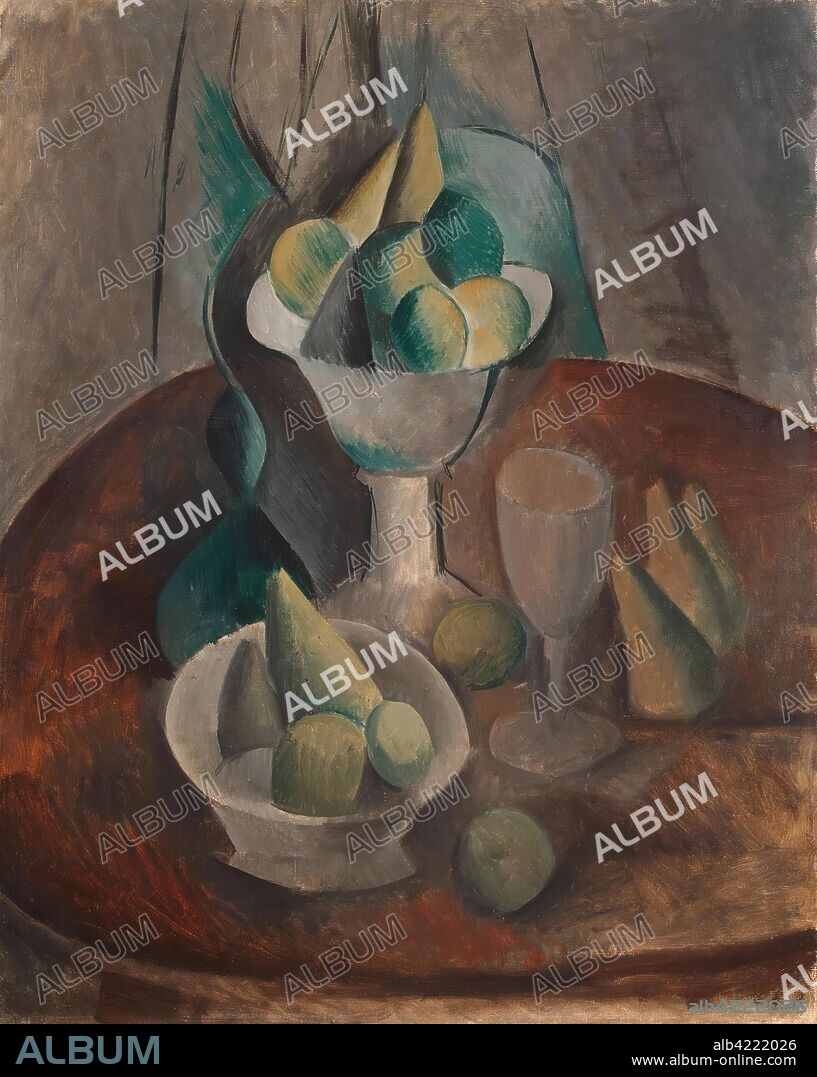PABLO PICASSO. 'Fruit in a Vase'. France, 1909. Dimensions: 91x72,5 cm.