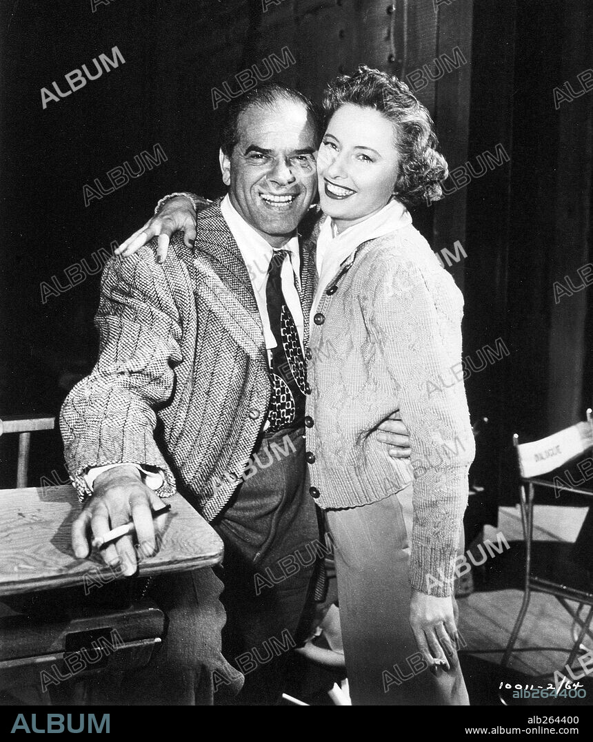 BARBARA STANWYCK and FRANK CAPRA in THE FILE ON THELMA JORDON, 1950, directed by ROBERT SIODMAK. Copyright PARAMOUNT PICTURES.