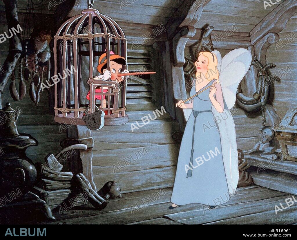 PINOCHO, 1940 (PINOCCHIO), dirigida por BEN SHARPSTEEN y HAMILTON LUSKE. Copyright WALT DISNEY PRODUCTIONS.