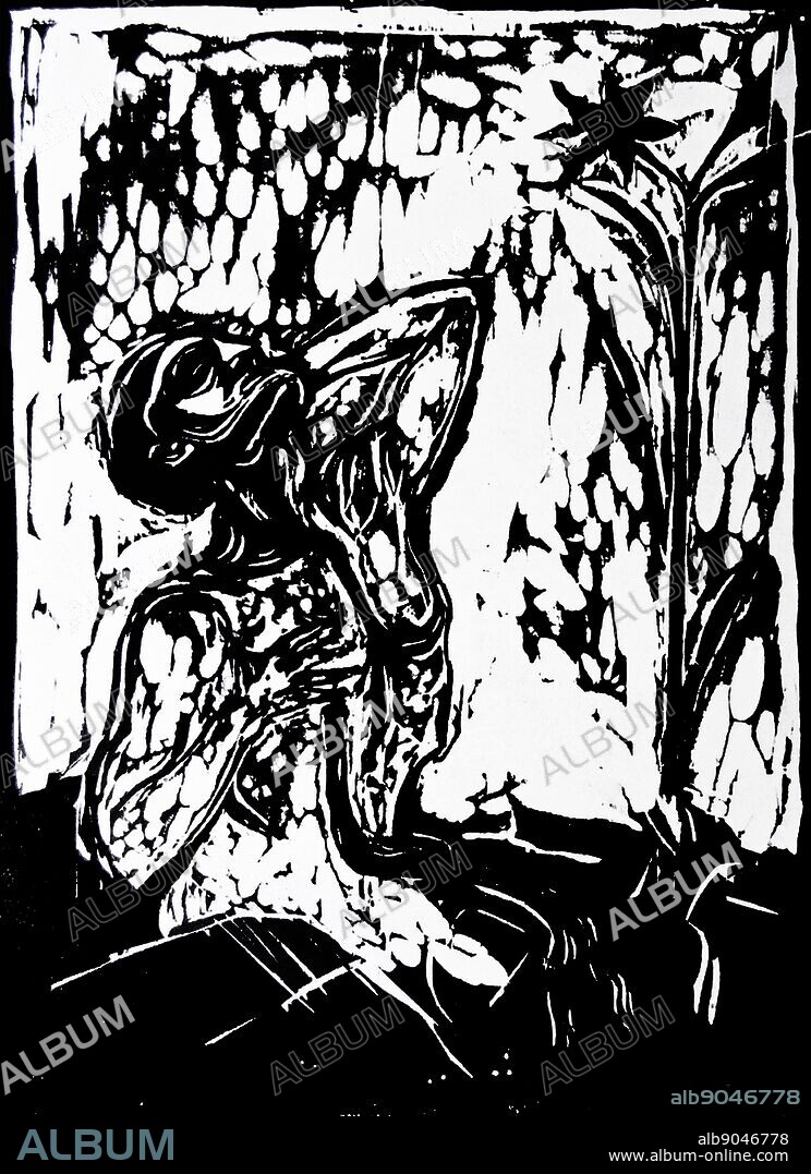 Flower of Pain by Norwegian artist Edvard Munch. The work was produced in 1898.