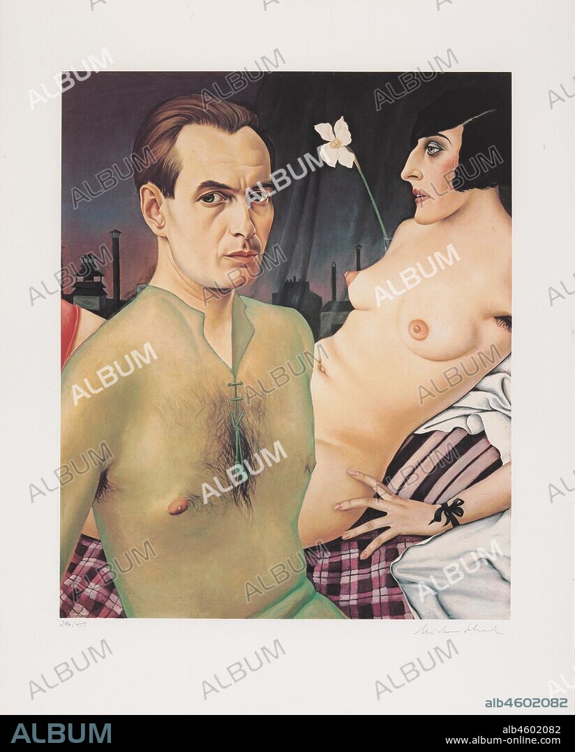 CHRISTIAN SCHAD. Self-Portrait with Model.