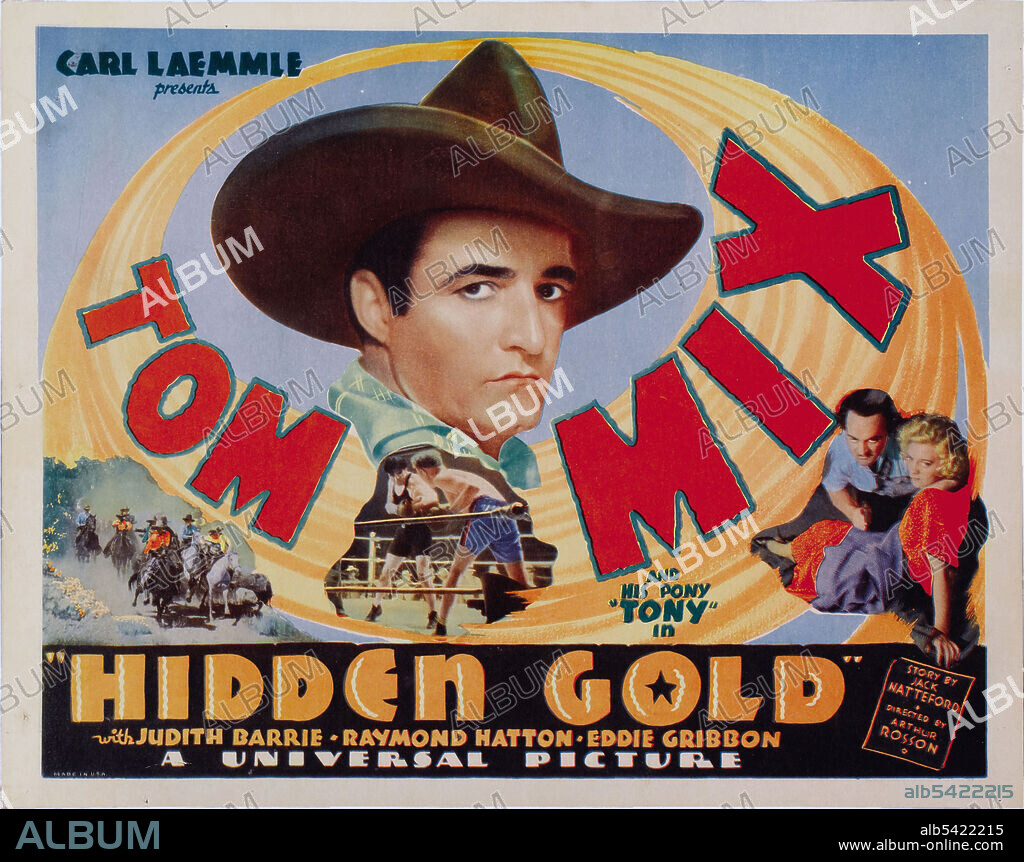 TOM MIX en JUSTICIA DE FUEGO, 1932 (HIDDEN GOLD), dirigida por ARTHUR ROSSON. Copyright UNIVERSAL PICTURES.