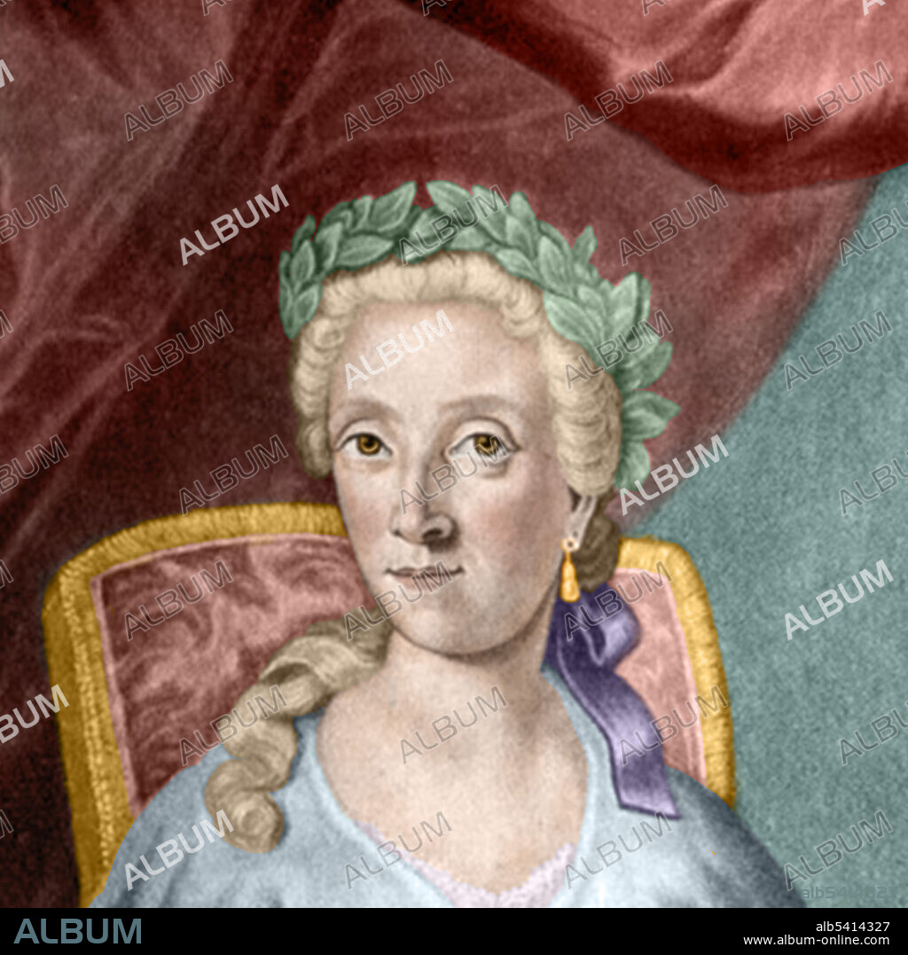 Laura Maria Caterina Bassi (October 1711 - February 20,  1778) was an Italian physicist and academic. She received a doctoral degree in Philosophy from the University of Bologna in May 1732. She was the first woman to earn a professorship in physics at a university. She is recognized as the first woman in the world to be appointed a university chair in a scientific field of studies. Bassi married Giuseppe Veratti, a doctor of philosophy and medicine and a fellow lecturer in physics at the University of Bologna. They shared a sophisticated working relationship; it is argued that through their marriage Bassi was inspired to begin studying experimental physics. They had twelve children together, of whom only five survived infancy.  She was one of the key figures in introducing Newton's ideas of physics and natural philosophy to Italy. She also carried out experiments of her own in all aspects of physics. In order to teach Newtonian physics and Franklinian electricity, topics that were not focused in the university curriculum, Bassi gave private lessons. In her lifetime, she was the author of 28 papers, the majority of these on physics and hydraulics, although she did not publish any books. Only four of her papers were printed. She died in 1778 at the age of 67. Lithograph by A. di Lorenzo, undated.