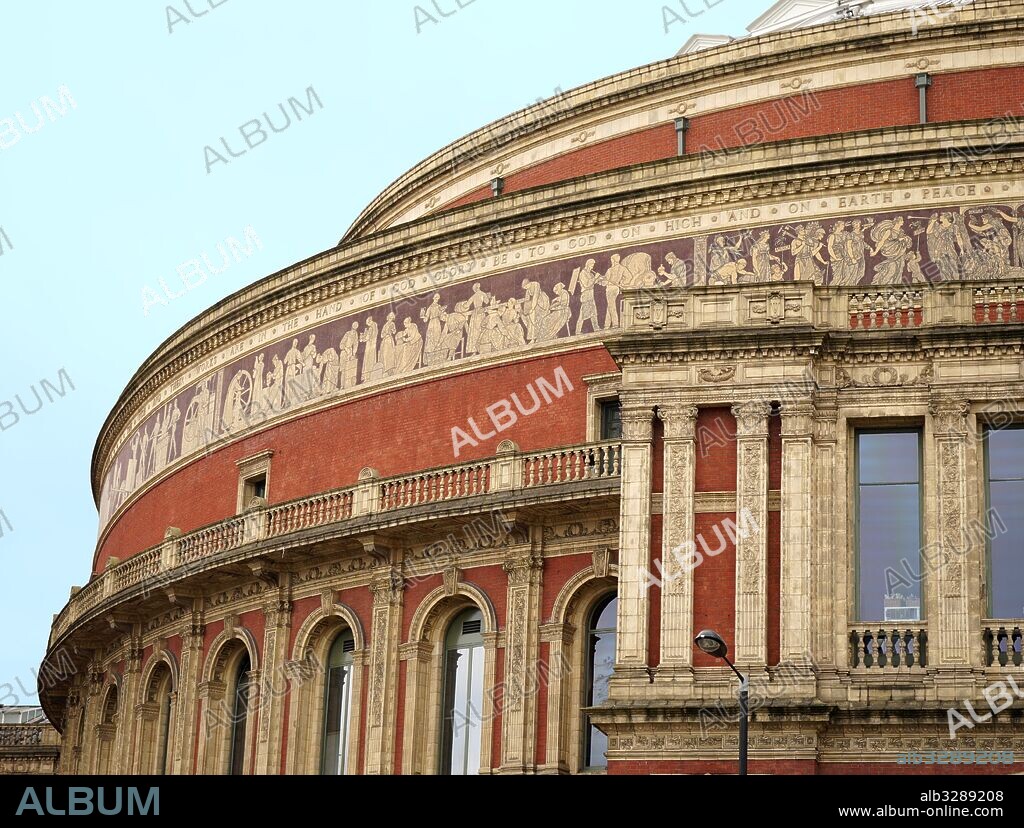 The Royal Albert Hall is a concert hall in South Kensington, London. It has a capacity of up to 5,272 seats. Since its opening by Queen Victoria in 1871, the world's leading artists from many performance genres have appeared on its stage. The Hall was originally supposed to have been called the Central Hall of Arts and Sciences, but the name was changed to the Royal Albert Hall of Arts and Sciences by Queen Victoria upon laying the Hall's foundation stone in 1867, in memory of her husband consort, Prince Albert who had died six years earlier.