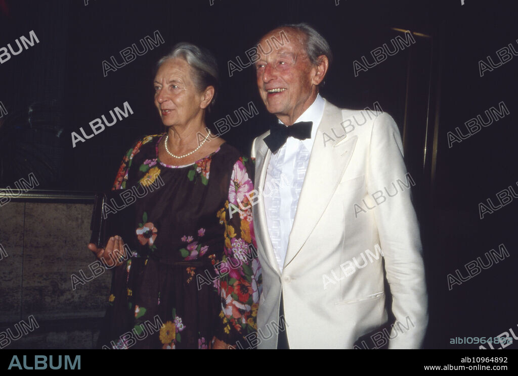 German actor Ernst Fritz Fuerbringer with his wife Lizzi Rademacher, Germany 1980s.