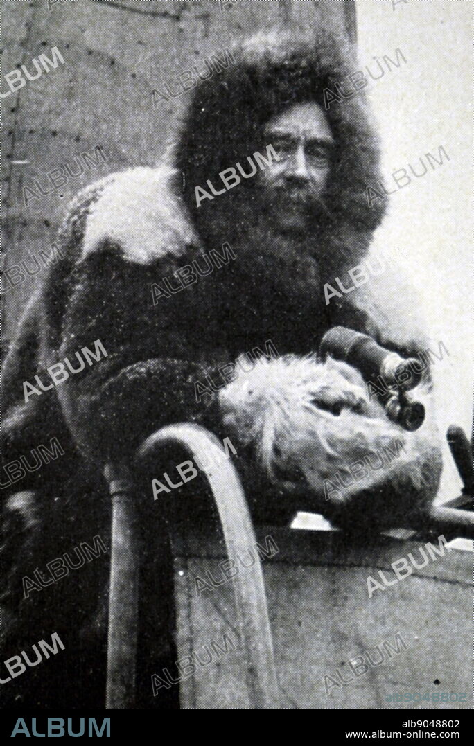 Photograph of Robert Peary (1856-1920) an American explorer and United States Navy officer who made several expeditions to the Arctic. Dated 20th century.