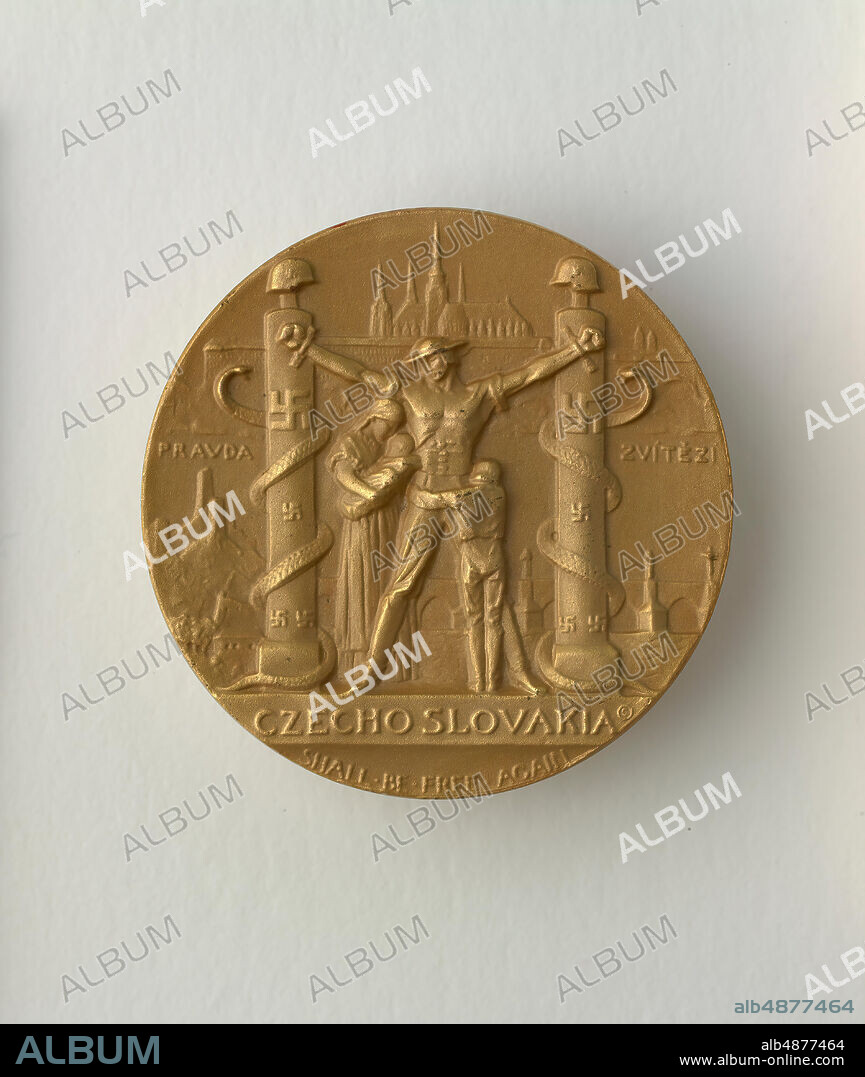 Mario Korbel, Czechoslovakia 1939 New York World's Fair Medal, 1939, bronze, 1 1/2 in. (3.81 cm).