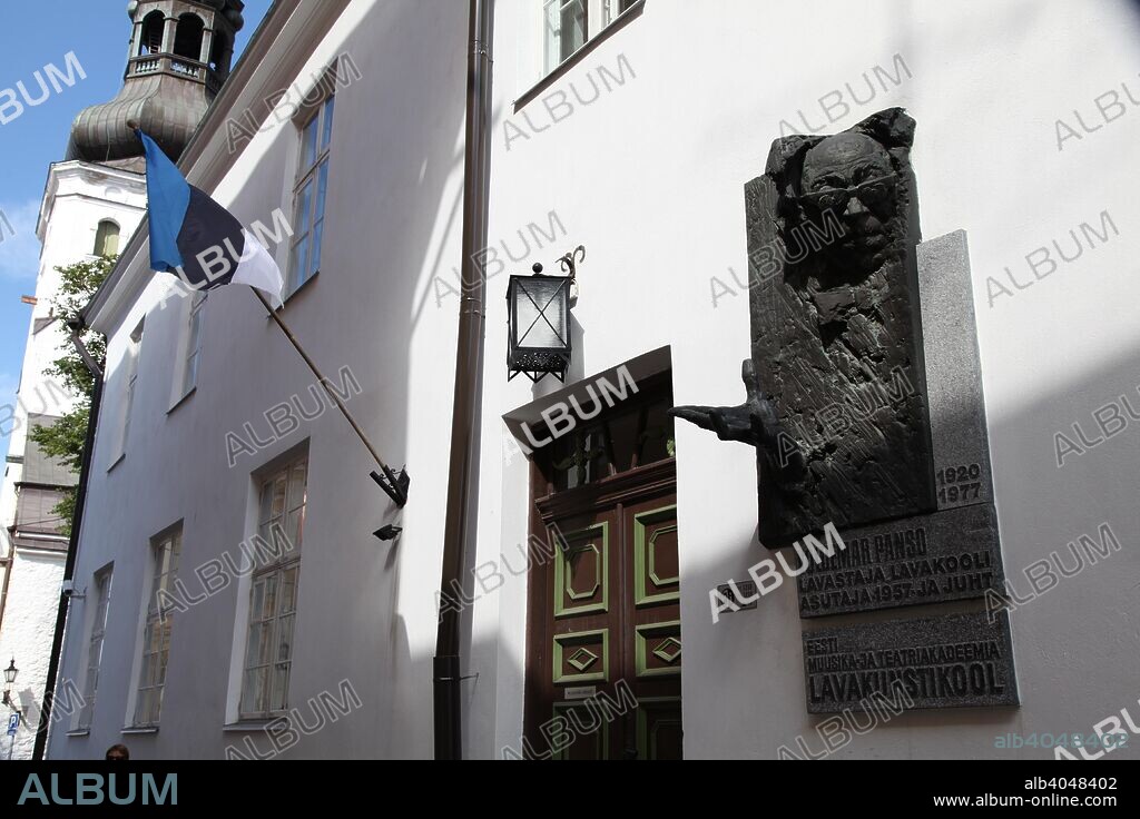 Relief sculpture of Voldemar Panso, Tallin, Estonia, 2011. Voldemar Panso (1920-1977) was an Estonian actor and theatre director.