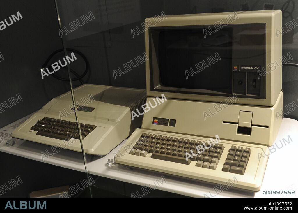 Computer. MAC model. Early 80's. 20th century. National Museum of Science and Technology Leonardo Da Vinci. Milan. Italy.