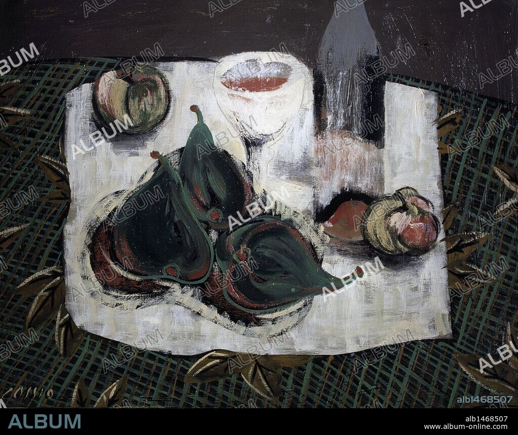 SALVADOR DALÍ. COSSIO, PANCHO. (FRANCISCO GUTIERREZ) PINTOR ESPA¿OL.PINAR DEL RIO(CUBA),1884-1970 "BODEGON CON FIGURAS", OLEO HACIA 1926 COLECCION PARTICULAR. PARIS  ATENCION: AUTOR CONTEMPORANEO SUJETO A COPYRIGHT ©. EL CLIENTE FINAL ES RESPONSABLE DE LA GESTION DE LOS DERECHOS DE AUTOR CON LAS SOCIEDADES EXISTENTES DE GESTION DE DERECHOS O DIRECTAMENTE CON LOS ORGANISMOS TITULARES DE LOS MISMOS.