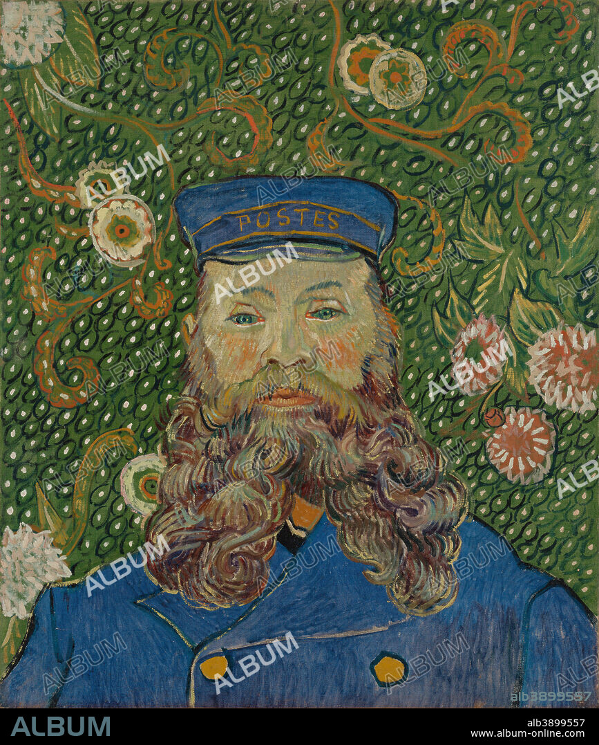 VINCENT VAN GOGH. Portrait de Joseph Roulin / Portrait of Joseph Roulin. Date/Period: 1889. Painting. Oil on canvas. Height: 64.4 cm (25.3 in); Width: 55.2 cm (21.7 in).