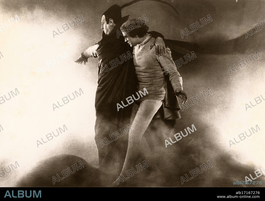 HANS NATGE. Scene from the Film "Faust" by Friedrich Wilhelm Murnau.