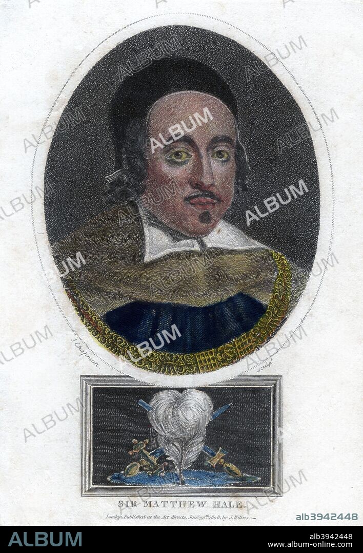 Sir Matthew Hale, 17th century Lord Chief Justice of England, (1808). It was Hale's (1609-1676) opinion that The husband cannot be guilty of a rape committed by himself upon his lawful wife, for by their mutual matrimonial consent and contract, the wife hath given herself in kind unto the husband which she cannot retract. His statement was partly responsible for the fact that, until recently, spousal rape was not recognized as a crime in most common law jurisdictions. Hale also sentenced to death two women tried before him for witchcraft, and hastened the execution of a soldier whom he had reason to believe was about to be pardoned.