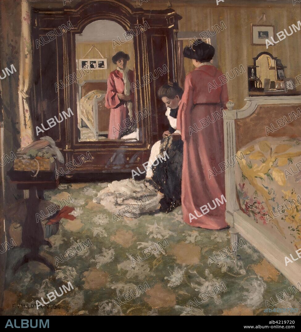 FELIX VALLOTTON. 'Interior'. France, 1903-1904. Dimensions: 61,5x56 cm.