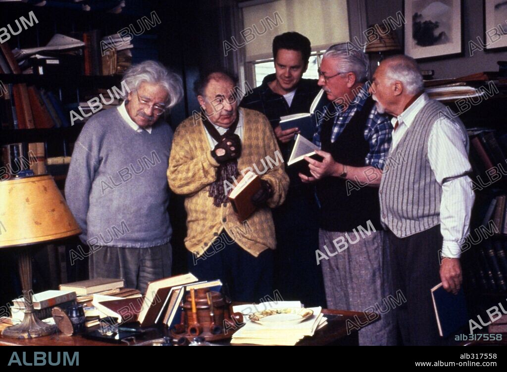 TIM ROBBINS and WALTER MATTHAU in I. Q., 1994, directed by FRED SCHEPISI. Copyright PARAMOUNT PICTURES / TODD, DEMMIE.