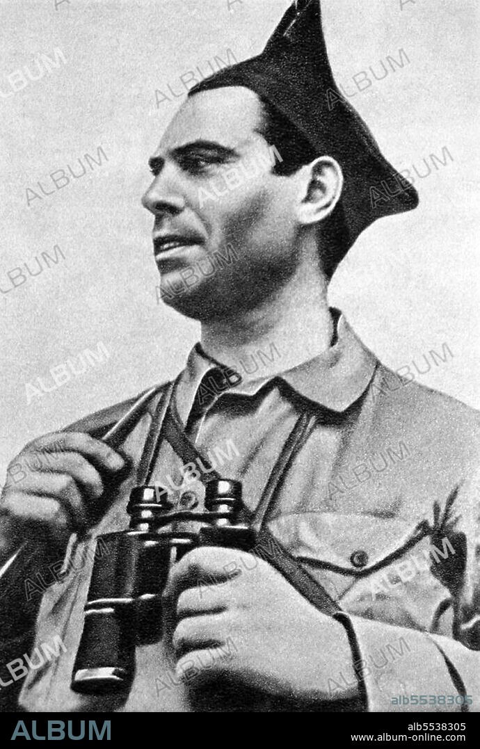 José Buenaventura Durruti Dumange (14 July 1896 – 20 November 1936) was a central figure of Spanish anarchism during the period leading up to and including the Spanish Civil War. Anarchism has historically gained more support and influence in Spain than anywhere else, especially before Francisco Franco's victory in the Spanish Civil War of 1936–1939. There were several variants of anarchism in Spain: expropriative anarchism in the period leading up to the conflict, the peasant anarchism in the countryside of Andalusia; urban anarcho-syndicalism in Catalonia, particularly its capital Barcelona.