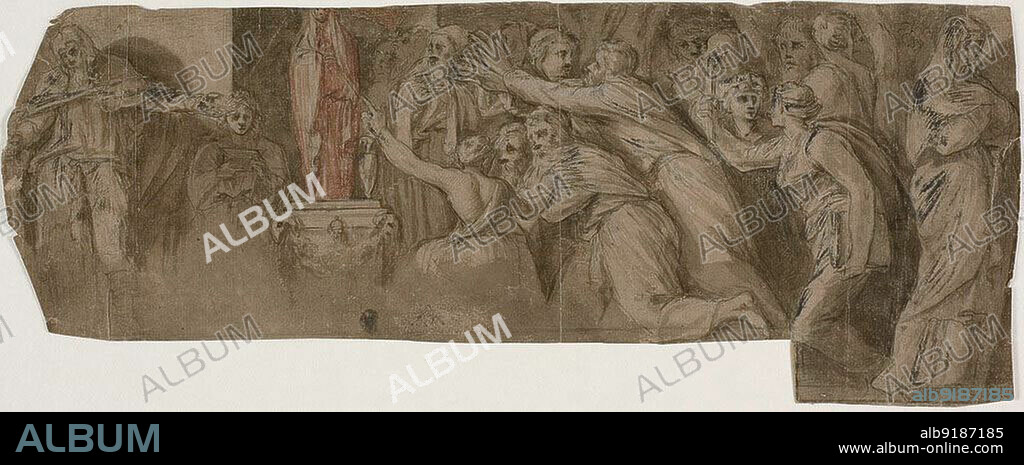 Story of Niobe: Priests and Worshippers before a Statue of Niobe, n.d.