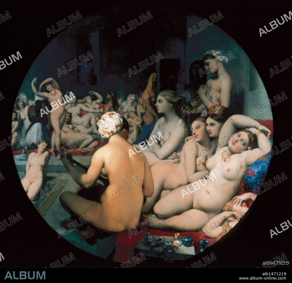 Jean Auguste Dominique Ingres (1780-1867).The Turkish Bath. 1863 . Louvre Museum. Paris. France.