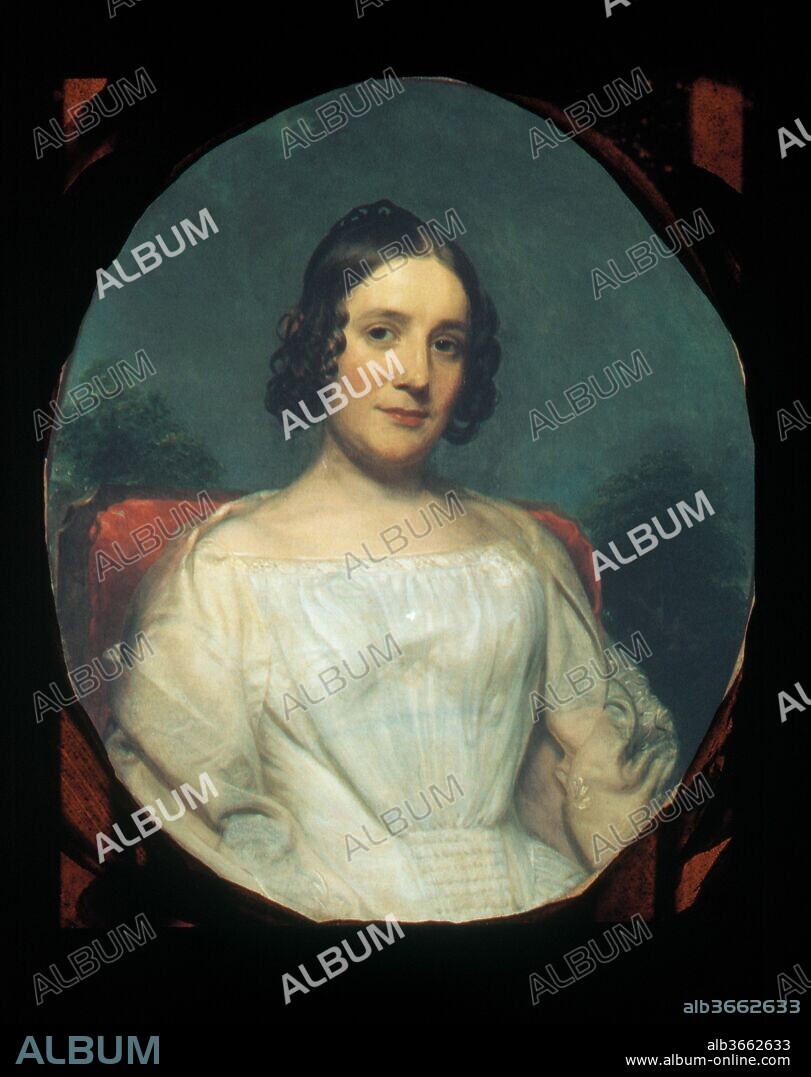 Mrs. Adrian Baucker Holmes. Artist: Charles Wesley Jarvis (1812-1868). Dimensions: 30 x 25 in. (76.2 x 63.5 cm). Date: ca. 1850.