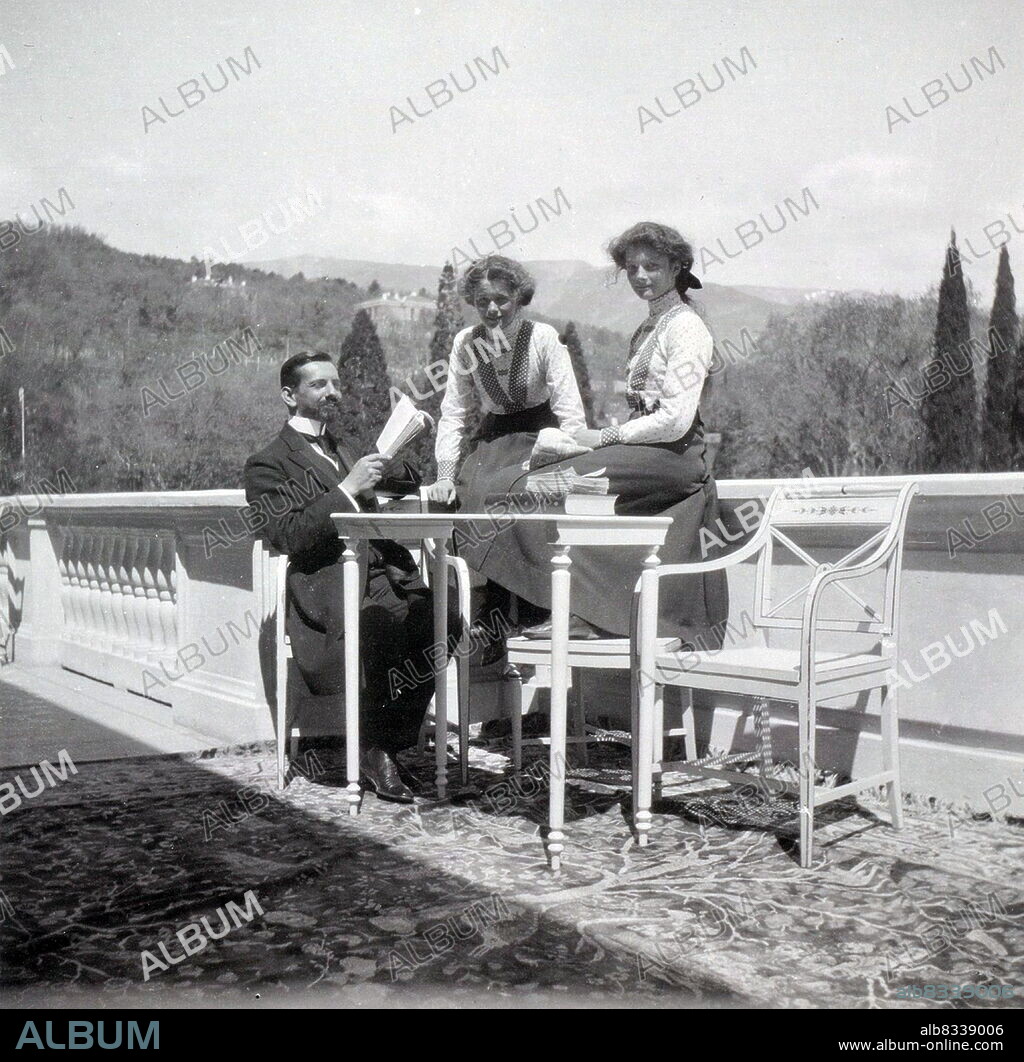 Pierre Gilliard with his pupils, Grand Duchess Olga Nikolaevna of Russia and Grand Duchess Tatiana Nikolaevna of Russia at Livadia in 1911. Pierre Gilliard (16 May 1879 - 30 May 1962) was a Swiss academic and author, best known as the French language tutor to the five children of Emperor Nicholas II of Russia from 1905 to 1918.