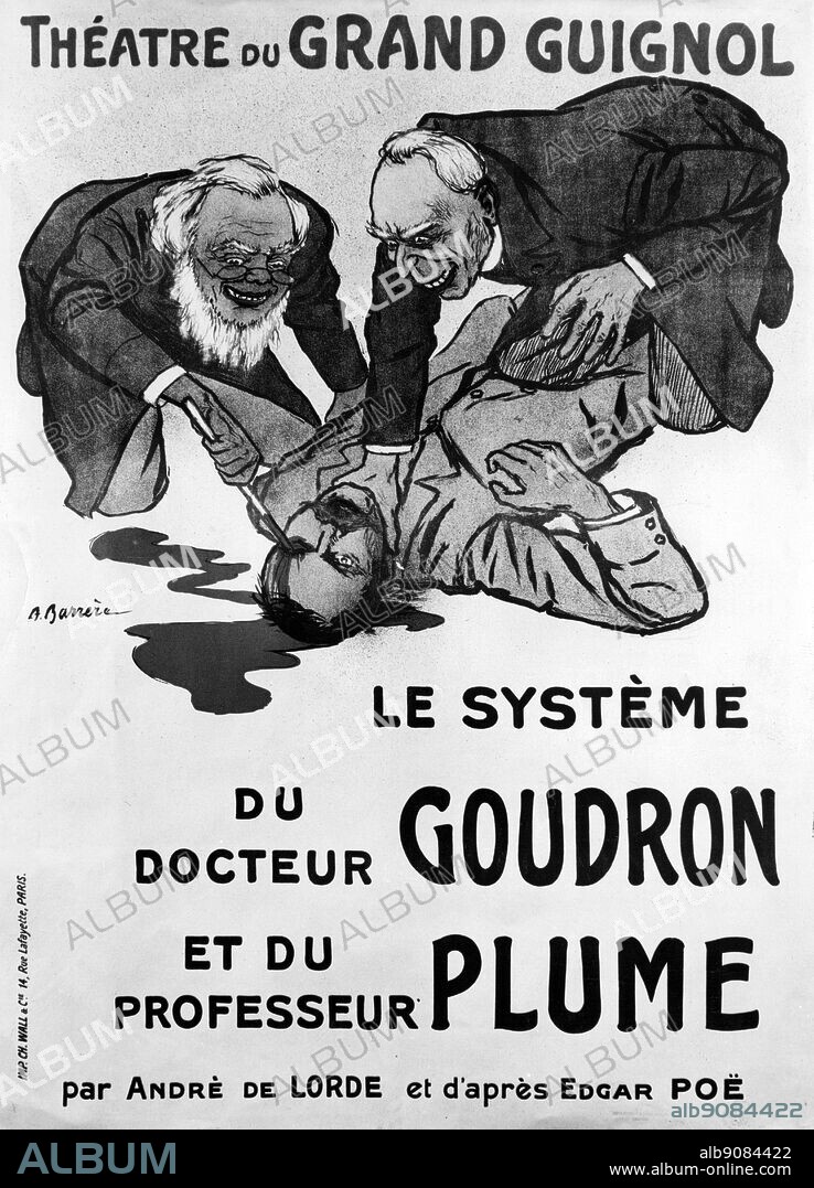 Theatre du Grand Guignol. by A Barrere. Paris. Le System du docteur Goudron et du Professeur Plume.