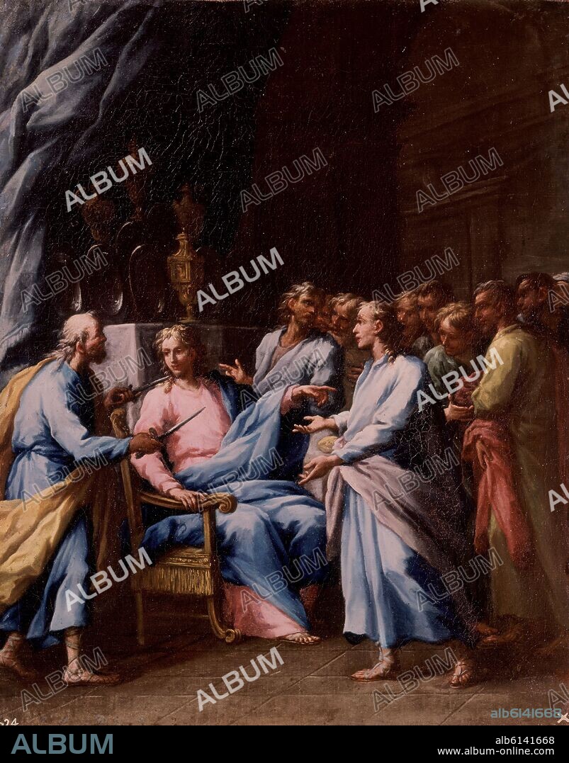 GIULIO CESARE PROCACCINI (1574-1625). SENOR HE AQUI DOS ESPADAS-BARROCO ROMANO-ESCUELA DE CARRACCI.