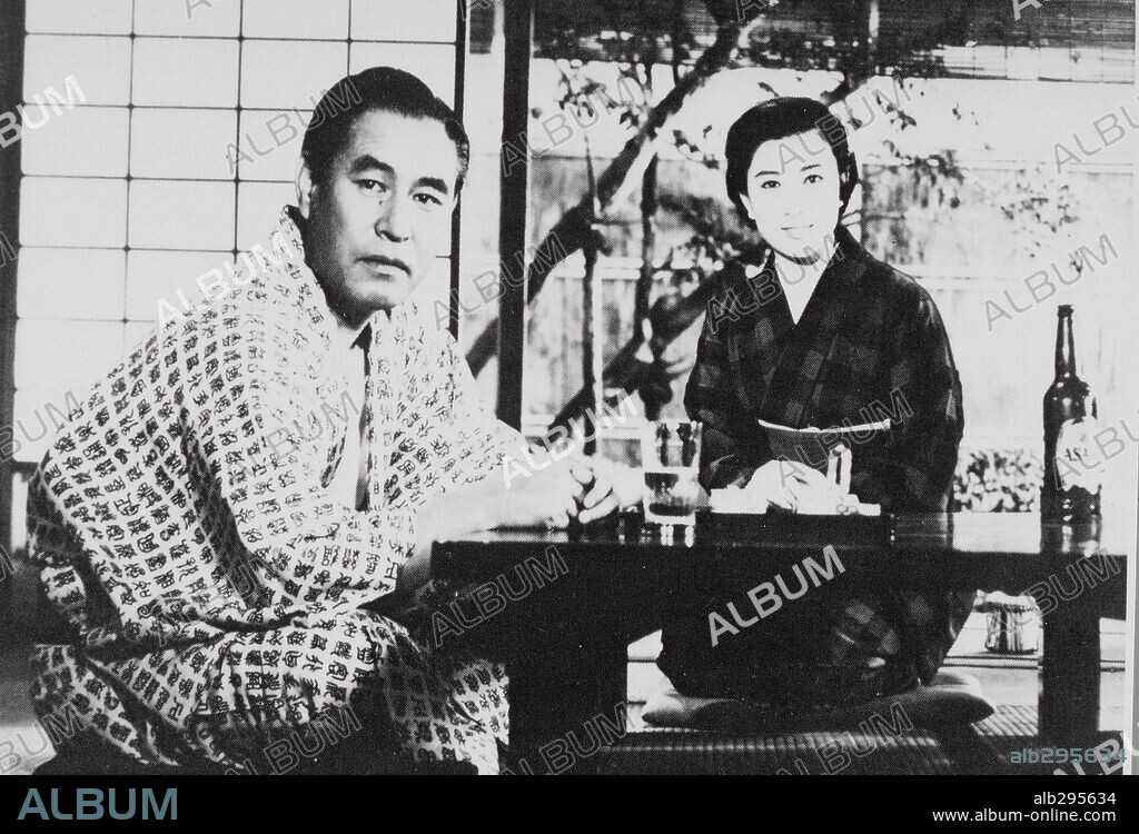 FUJIKO YAMAMOTO and SHIN SABURI in EQUINOX FLOWER, 1958 (HIGANBANA), directed by YASUJIRO OZU.