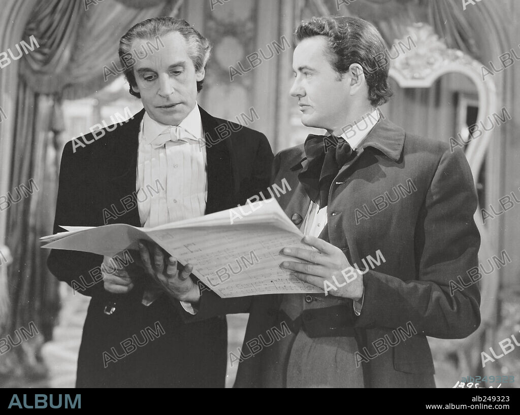 HENRY DANIELL and ROBERT WALKER in SONG OF LOVE, 1947, directed by CLARENCE BROWN. Copyright M.G.M.