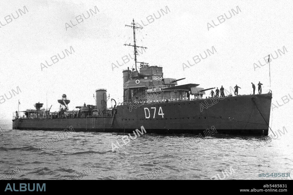 HMS Wanderer (D74) unknown date (launched in 1919).
