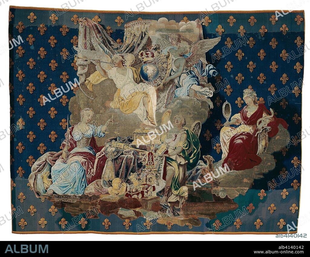 Chancellerie. Presumably after a cartoon by Jacques Vigoureux Duplessis (French, 1670/75-1732); Presumably woven at the Manufacture Royale de Beauvais under the direction of Pierre and Etienne Filleul (French, codirectors 1711-22); France, presumably Beauvais. Date: 1718-1720. Dimensions: 369 × 281.8 cm (145 × 110 7/8 in.). Wool and silk, slit and double interlocking tapestry weave. Origin: France.