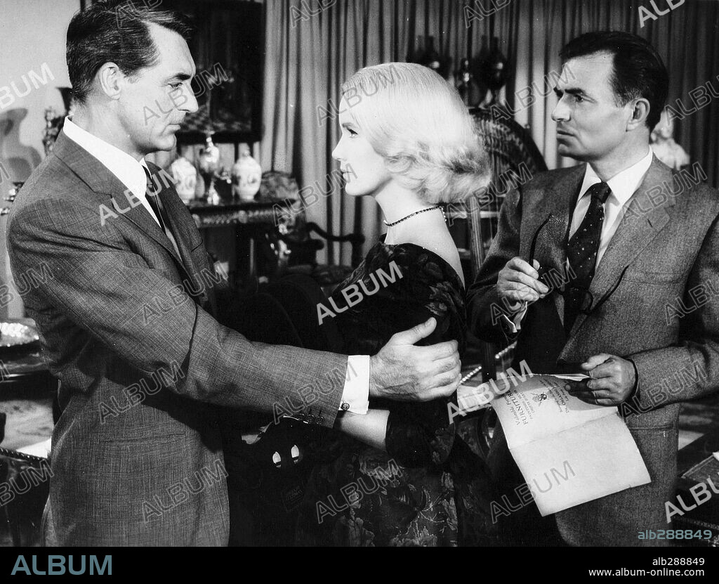 CARY GRANT, EVA MARIE SAINT and JAMES MASON in NORTH BY NORTHWEST, 1959, directed by ALFRED HITCHCOCK. Copyright Metro-Goldwyn-Mayer (MGM).