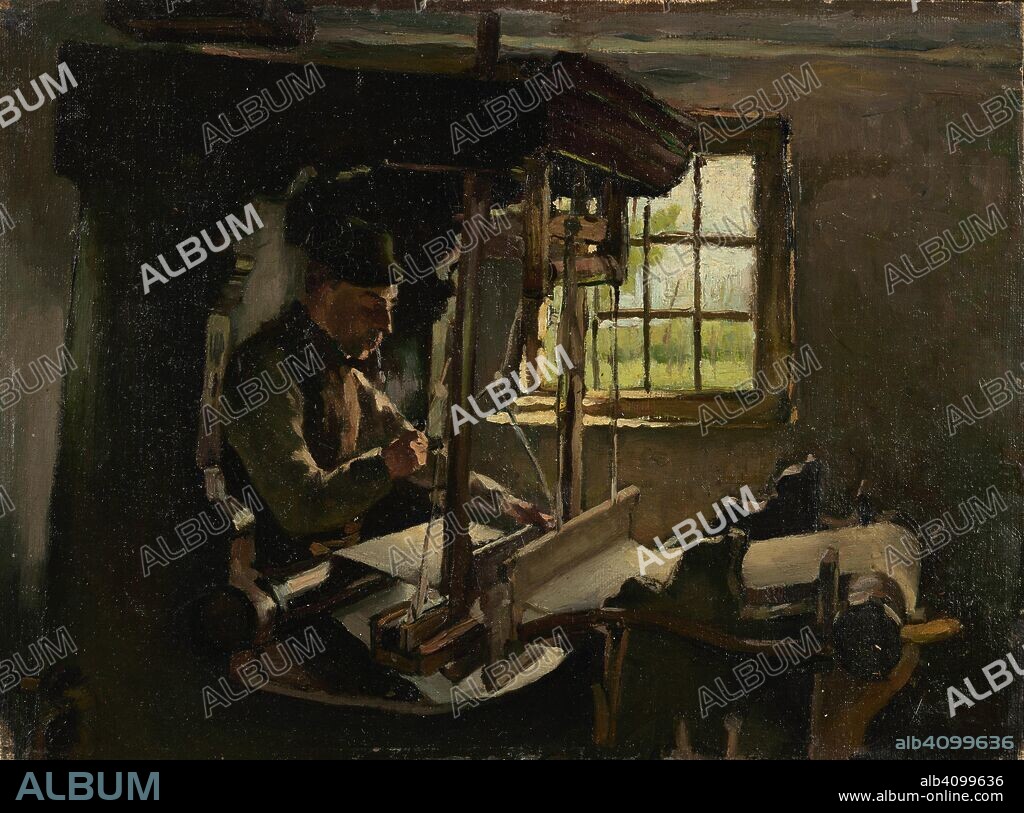 ANTHON VAN RAPPARD. Weaver. Date: 1884. Dimensions: 26.3 cm x 35.3 cm, 41.6 cm x 49.7 cm.