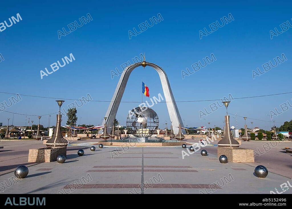 Monument of Independence, Place de la Nation, N'Djamena, Chad, Africa.