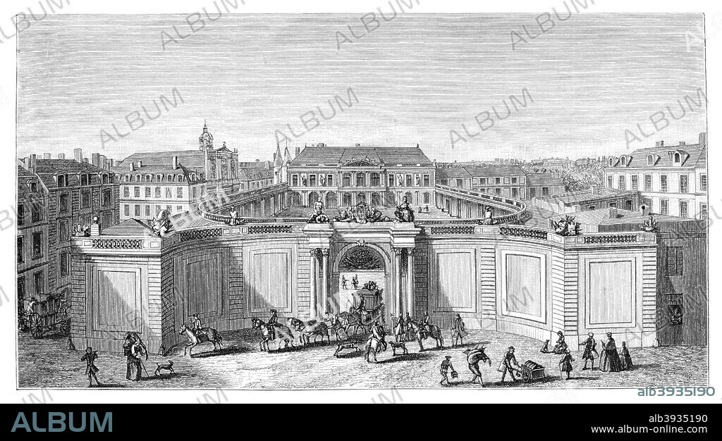 The Hotel de Soubise, Paris, (1885). The hotel, designed for the Prince and Princess de Soubise, was built in 1704.