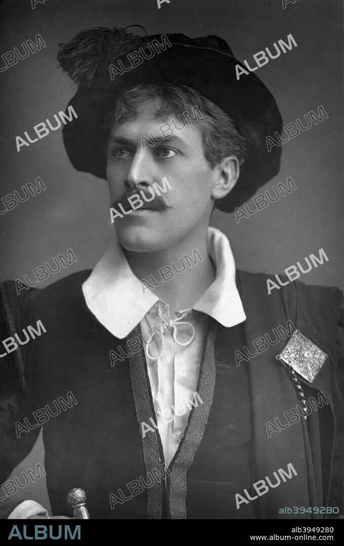 Sir George Alexander (1858-1918), English actor and theatre manager, 1893. From The Cabinet Portrait Gallery, fourth series, Cassell and Company Limited (London, Paris and Melbourne, 1893).