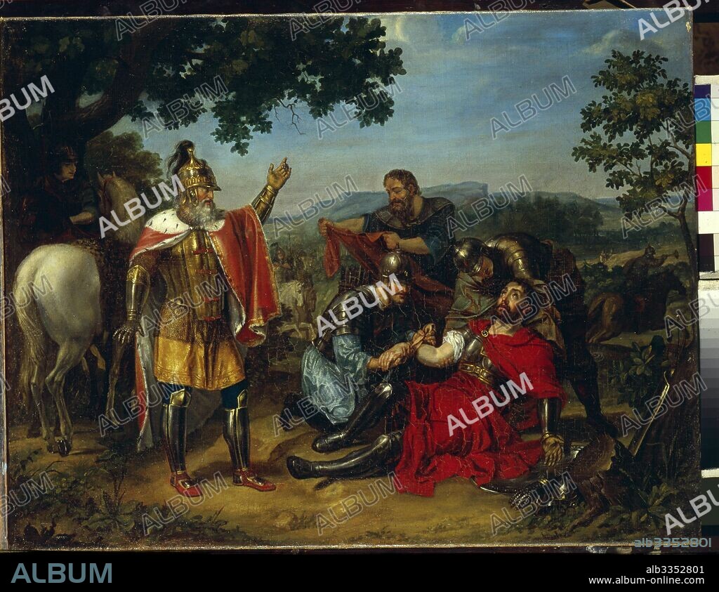 IVAN AFANASIEVICH UGRYUMOV. Grand Duke Dmitry Donskoy on the Kulikovo Field.