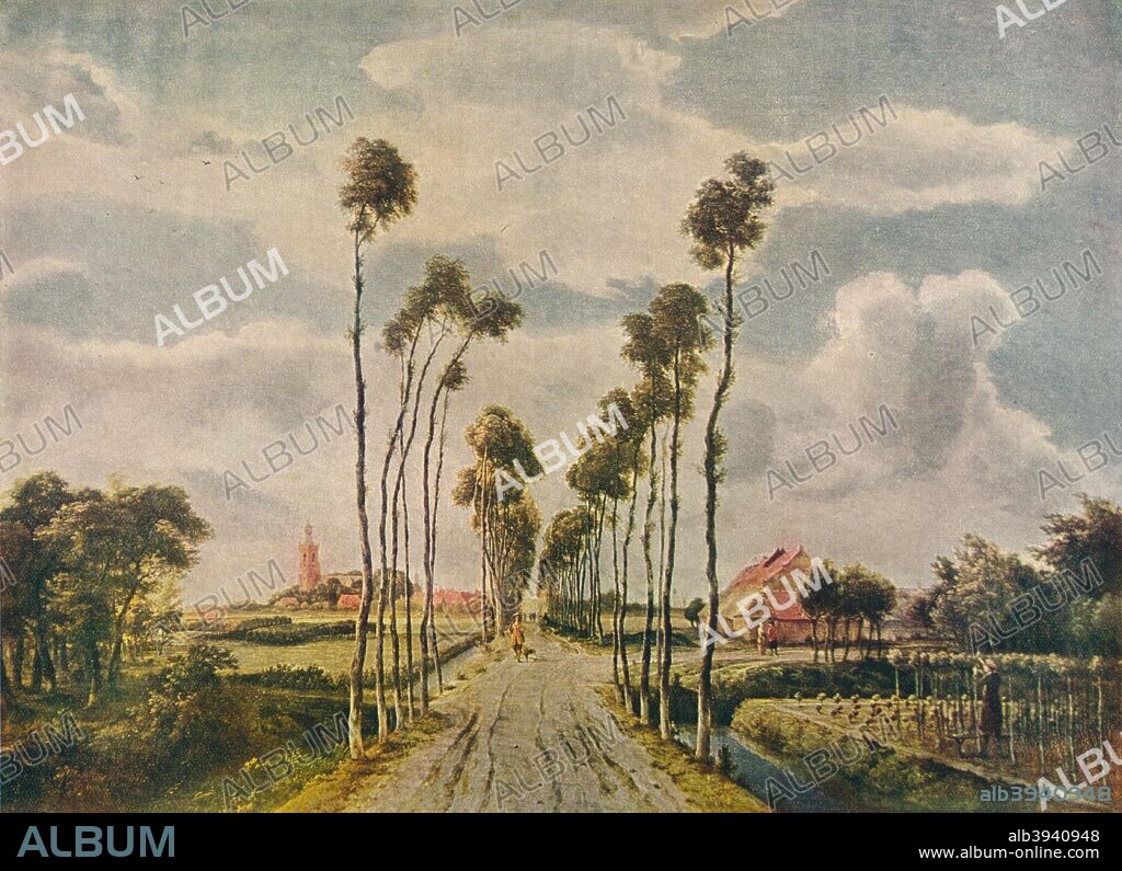 'The Avenue at Middelharnis', 1689. Painting held in The National Gallery, London. From The Dutch Genius by Haldane MacFall [T. C. and E. C. Jack, London, 1911].