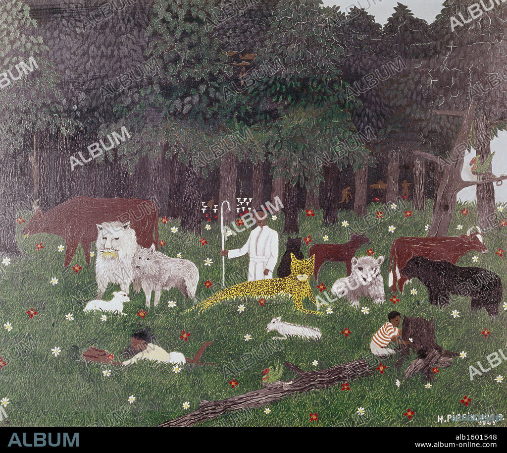 Holy mountain III by Horace Pippin, oil on canvas, 1945, 1888-1946, Private Collection.