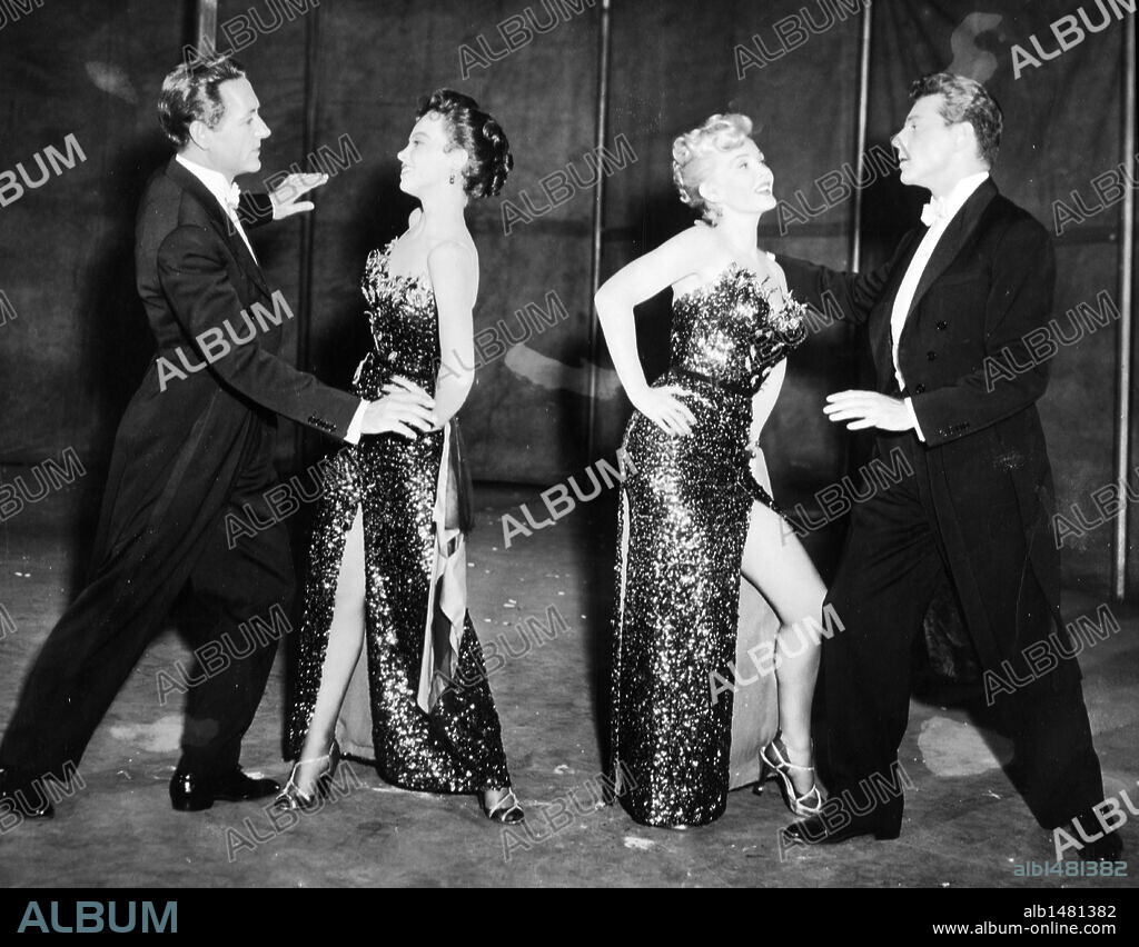 JEAN-PIERRE AUMONT, LESLIE CARON, MEL FERRER and ZSA ZSA GABOR in LILI, 1953, directed by CHARLES WALTERS. Copyright M.G.M.